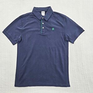 Flint Park‎ Mesh Polo Shirt Men's M Medium Navy Blue NWT Tennis NEW Pickleball